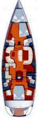 La barca in configurazione a 2 cabine