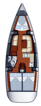 pianta della Sun Odyssey 36i