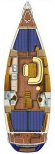 pianta della Sun Odyssey 45
